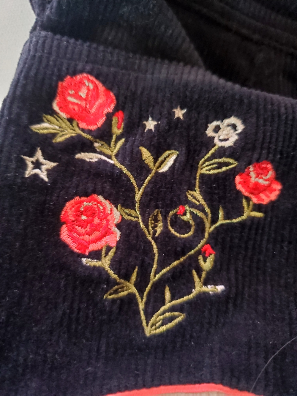 Star Wars Princess Leia Girls 2 Toddler Corduroy Jumper Rose Embroidery Dress - Picture 3 of 6